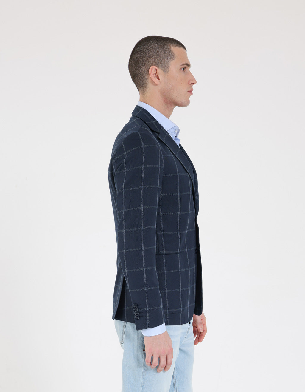 Giacca a quadri|Colore:Blue