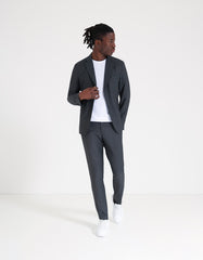 Abito tessuto strutturato|Colore:Grigio