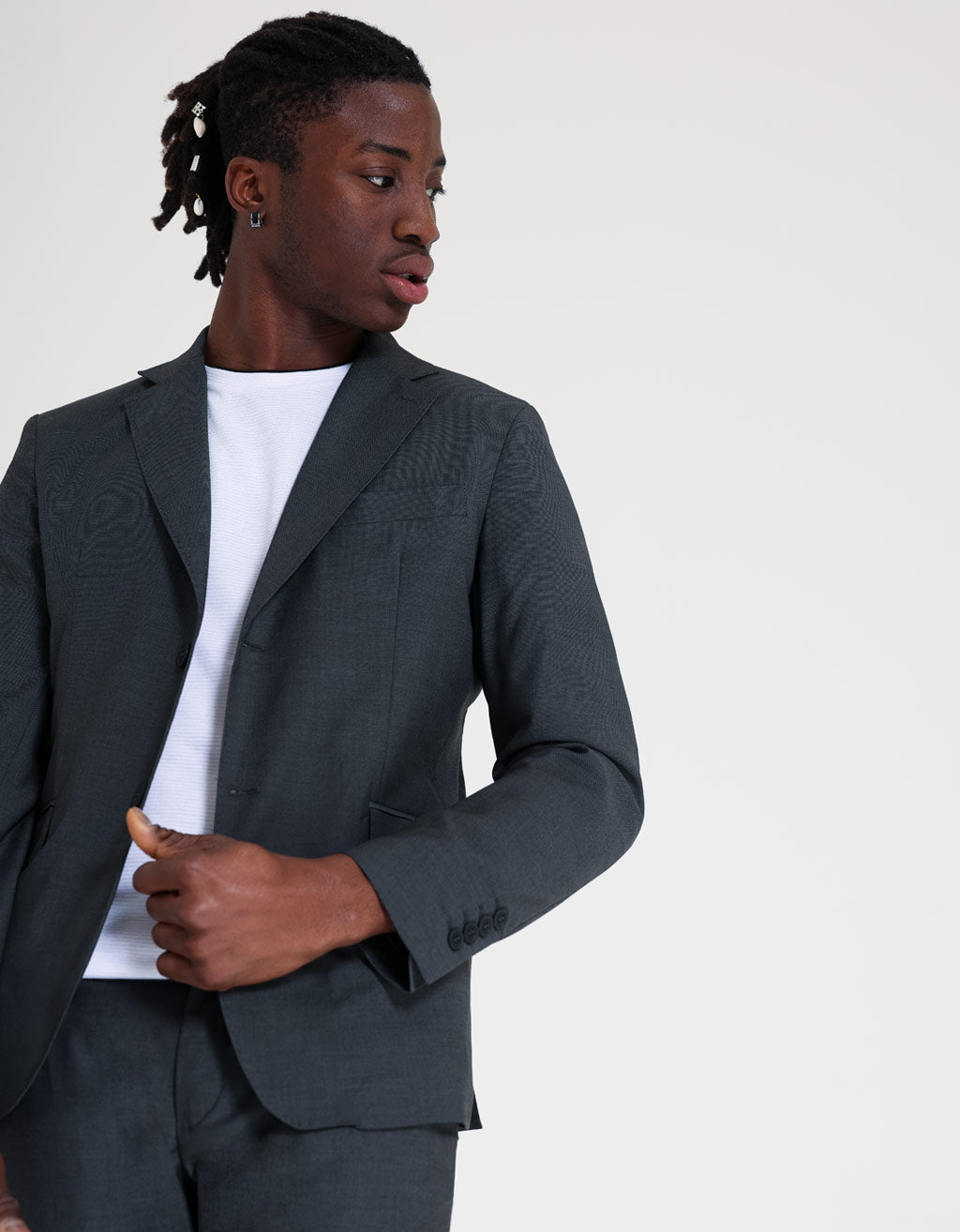 Abito tessuto strutturato|Colore:Grigio