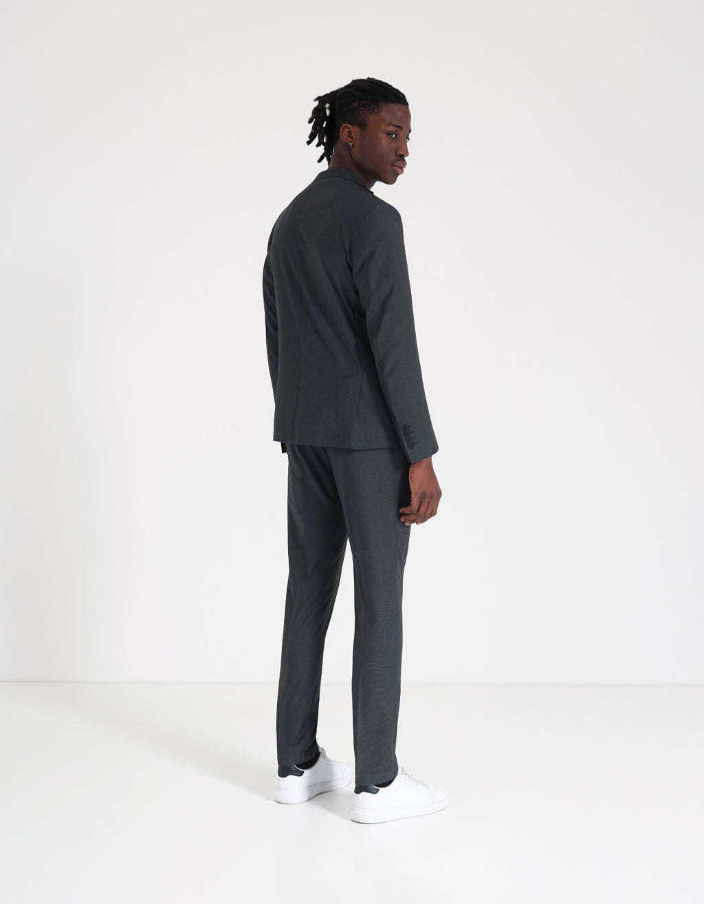Abito tessuto strutturato|Colore:Grigio