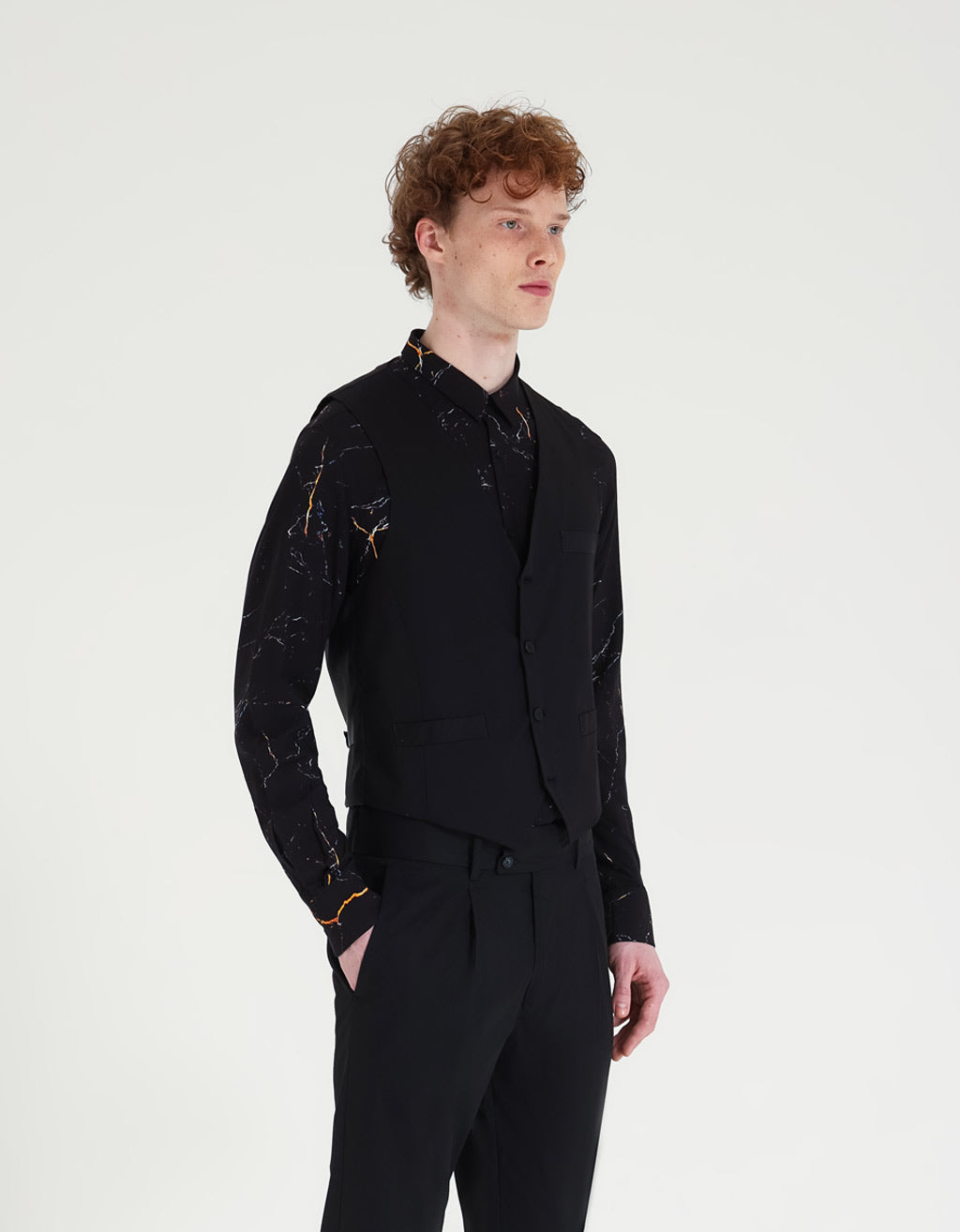 Gilet tinta unita|Colore:Nero