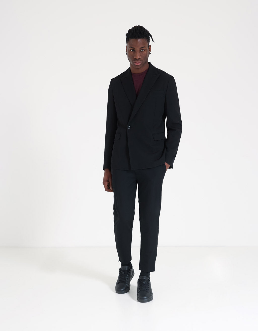 Giacca con collo revers|Colore:Nero