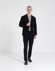 Abito misto lino|Colore:Nero