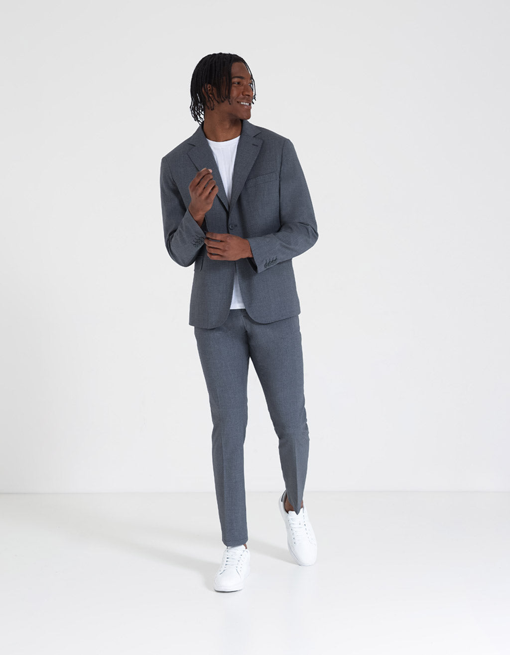 Abito misto lino|Colore:Grigio