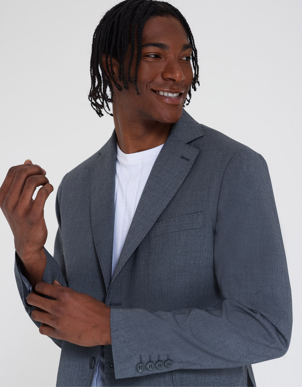 Abito misto lino|Colore:Grigio