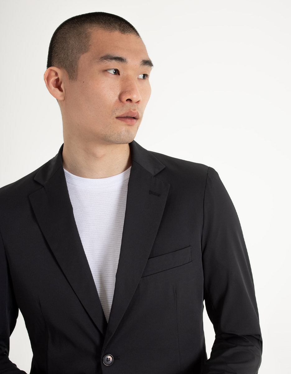 Giacca con collo revers|Colore:Nero