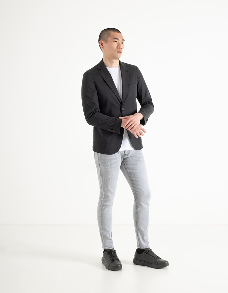 Giacca con collo revers|Colore:Nero