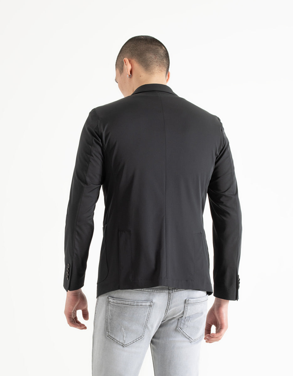 Giacca con collo revers|Colore:Nero