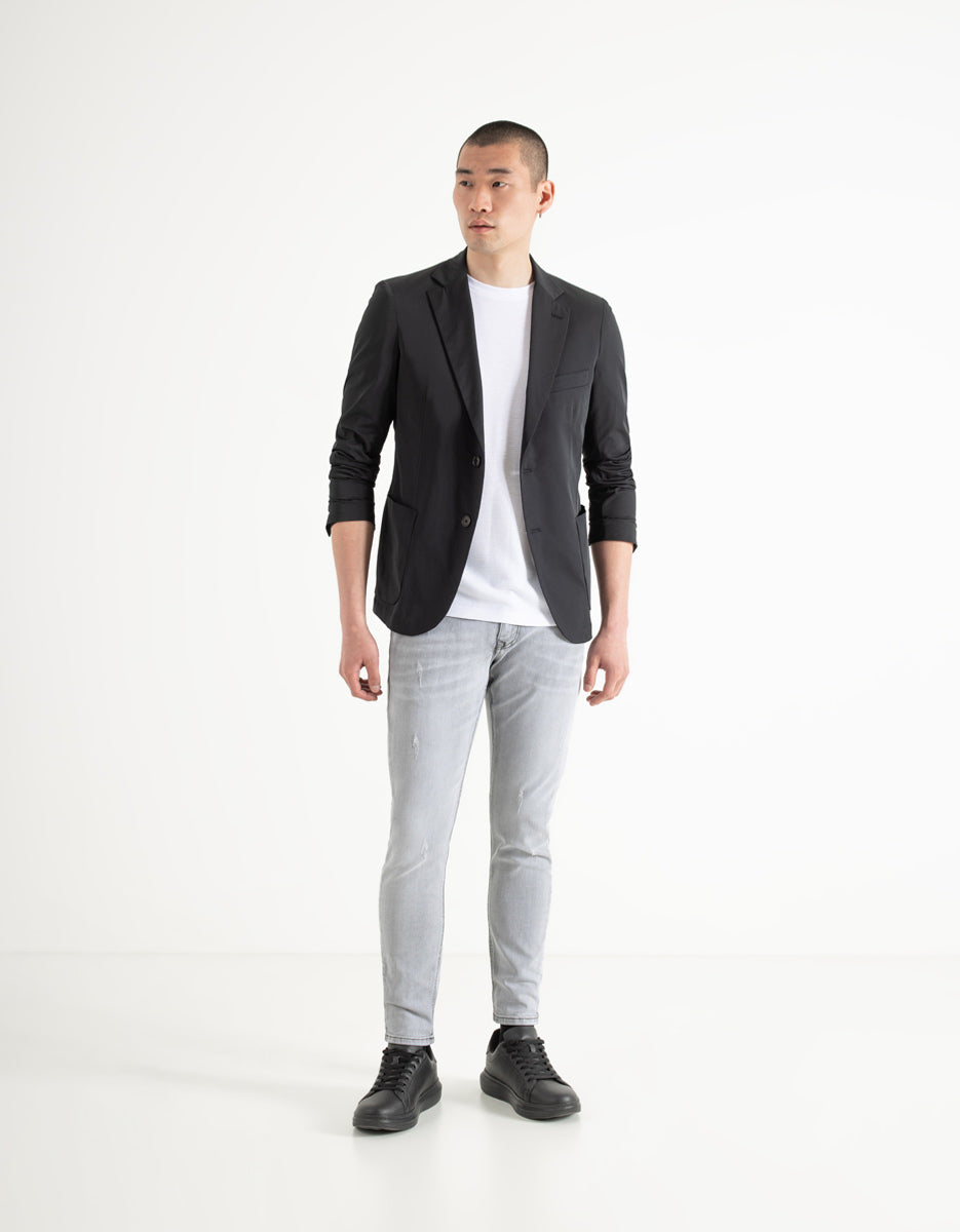 Giacca con collo revers|Colore:Nero