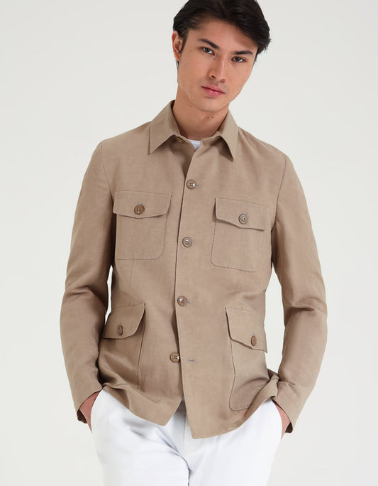 Giacca Sahariana|Colore:Beige
