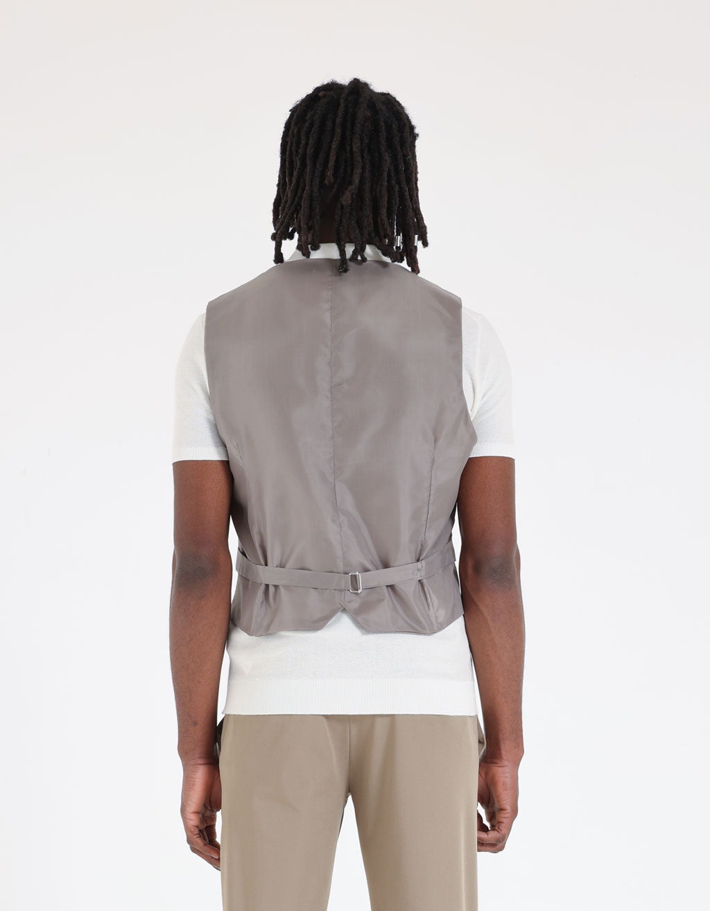 Gilet in misto viscosa|Colore:Beige