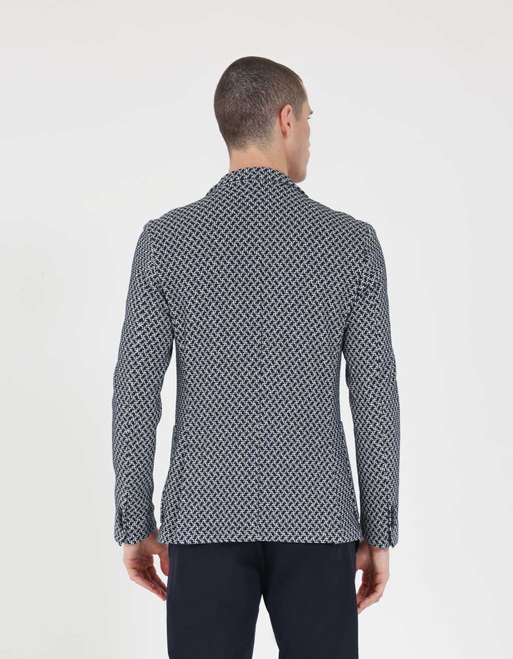 Giacca fantasia|Colore:Blue