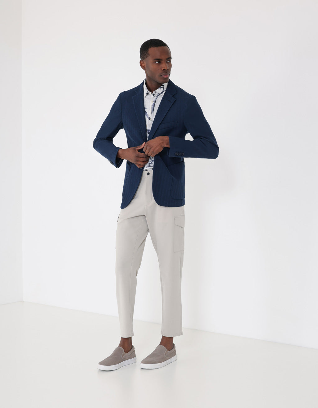 Giacca fantasia|Colore:Blue