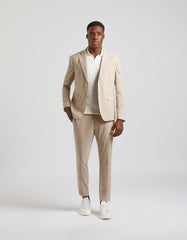 Solid color suit