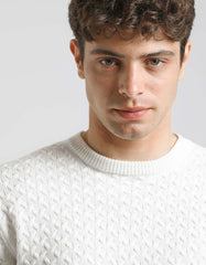 Maglia girocollo strutturata