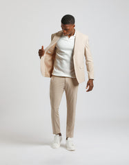 Solid color suit
