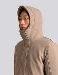 Hooded duster jacket