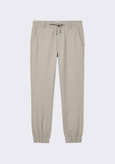 Linen blend trousers