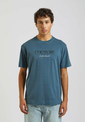 Washed-effect T-shirt with print