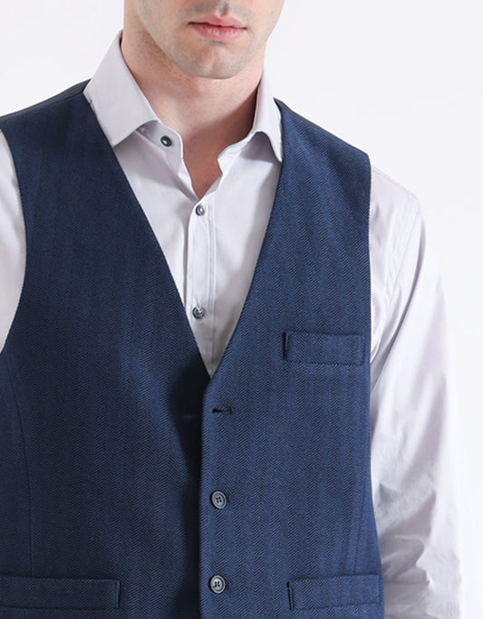 GILET TINTA UNITA|Colore:Blue