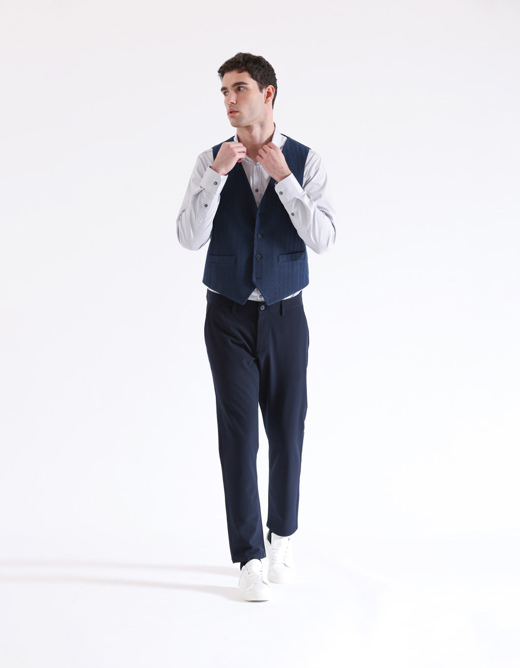 GILET TINTA UNITA|Colore:Blue