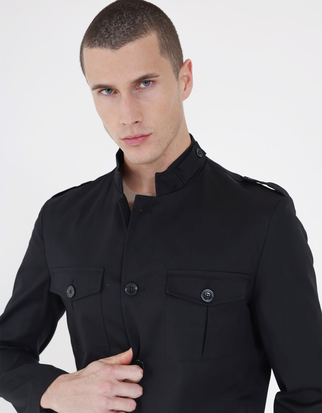 Giacca misto cotone|Colore:Nero