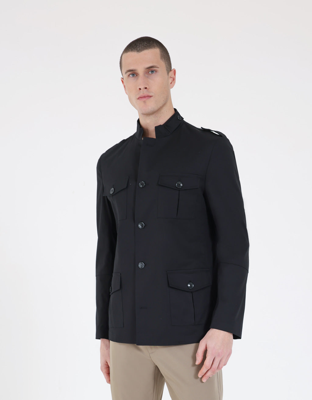 Giacca misto cotone|Colore:Nero