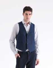 GILET TINTA UNITA|Colore:Blue