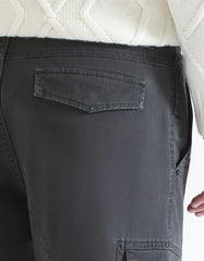 Pantaloni cargo con elastico alle caviglie