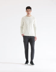 Pantaloni cargo con elastico alle caviglie