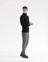 Pantaloni chino con fantasia a quadri