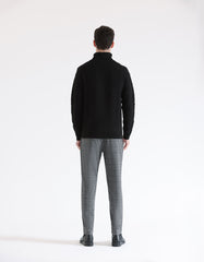 Pantaloni chino con fantasia a quadri