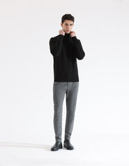 Pantaloni chino con fantasia a quadri