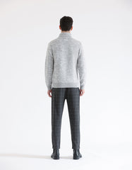 Pantaloni chino con fantasia a quadri