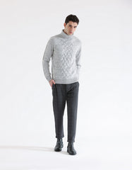 Pantaloni chino con fantasia a quadri