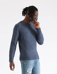Wool blend crew neck sweater