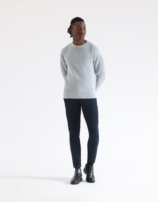 Pantaloni chino microfantasia
