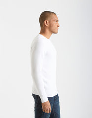 Viscose crew-neck sweater