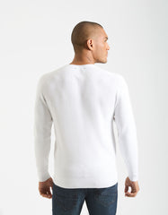 Viscose crew-neck sweater