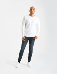 Viscose crew-neck sweater