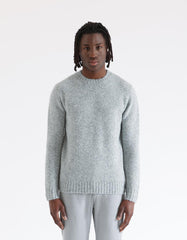 Wool blend crew neck sweater