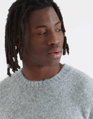 Wool blend crew neck sweater