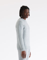 Wool blend crew neck sweater