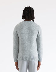 Wool blend crew neck sweater