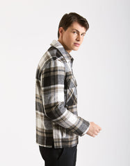 Plaid overshirt jacket