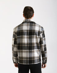 Plaid overshirt jacket