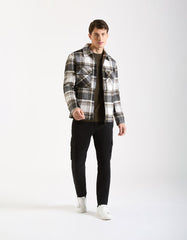 Plaid overshirt jacket