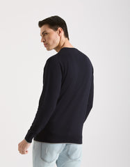 Viscose crew neck sweater