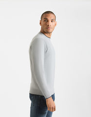 Viscose crew neck sweater