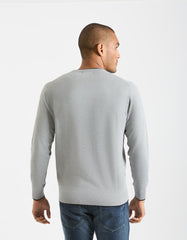 Viscose crew neck sweater